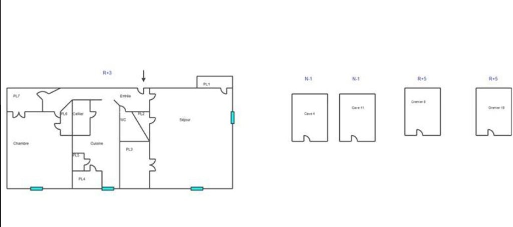 Appartement T3 à rénover entièrement secteur Faculté