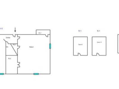 Appartement T3 à rénover entièrement secteur Faculté